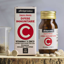 Carica l'immagine nel visualizzatore di Gallery, DIFESE IMMUNITARIE VIT. C E ZINCO IN COMPRESSE | COD. 00002615 | 60 cps