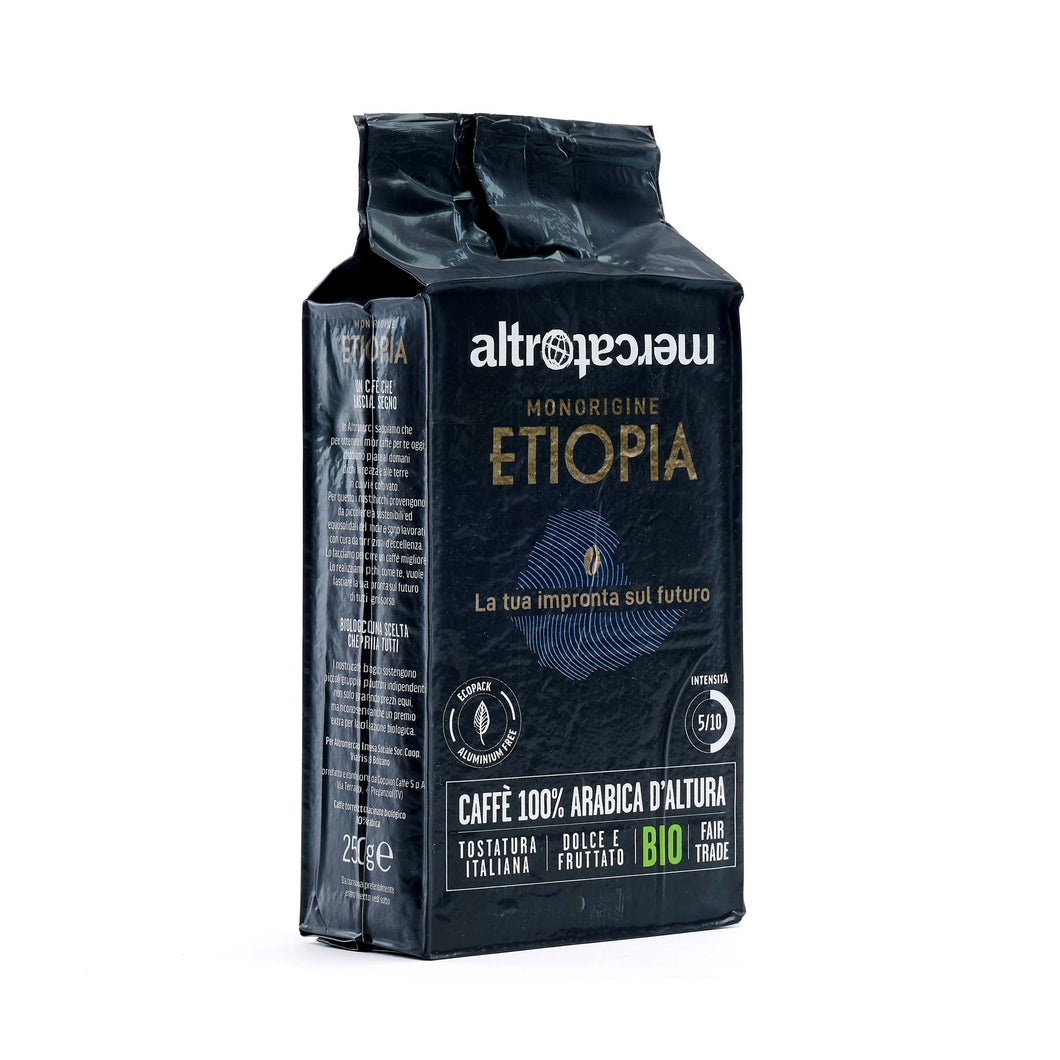 CAFFÈ 100% ARABICA MACINATO MONORIGINE ETIOPIA - BIO | COD. 00000382 | 250 g